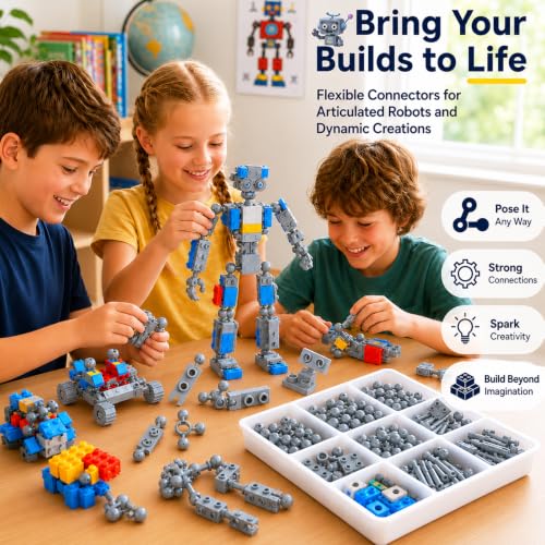 Plate 1x2 Ball Joints Socket - 250pcs Connector Classic Briks Bulk Parts and Pieces Sets, Towball Pins Building Blcok Accessories Light Gray - color: Light Gray