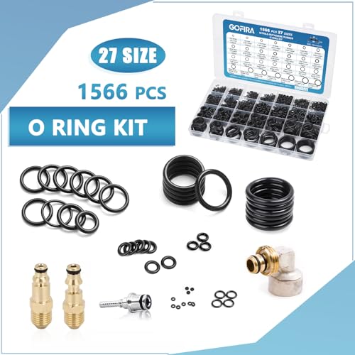 O-Ring O Rings Assortment Kit 1566Pcs 27 Sizes Nitrile Rubber Seals Storage Case Resist Oil Heat for Auto Vehicle Faucet Plumbing Hydraulic Air Gas Water Pressure Washer Motor Boat Repair - style: 27 Size/1566 Pcs