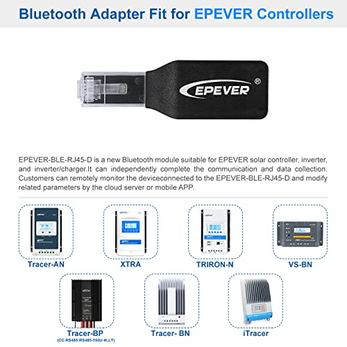 EPEVER BLE Adapter Accessories for MPPT Solar Charge Controller (EPEVER-BLE-RJ45-D) - style: EPEVER (BLE RJ45 D)