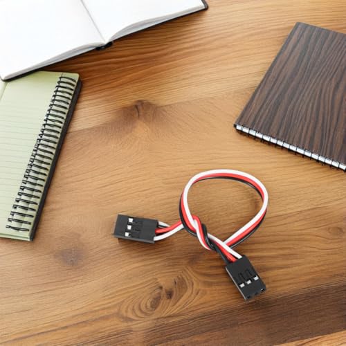 FAVOMOTO 3-Pin Female to Female Servo Extension Cable 10Cm Servo Extension Wire for Rc Car Plane Helicopter Receiver Connection 10 Pcs Set