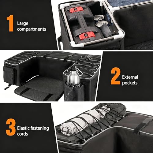 ATV Rear Rack Bag for KTM RC 8 2010-2015, Heavy Duty ATV Rear Rack Storage Bag, ATV Cargo Bag with Large Capacity, Water Resistant Gear Storage for Off Road Travel