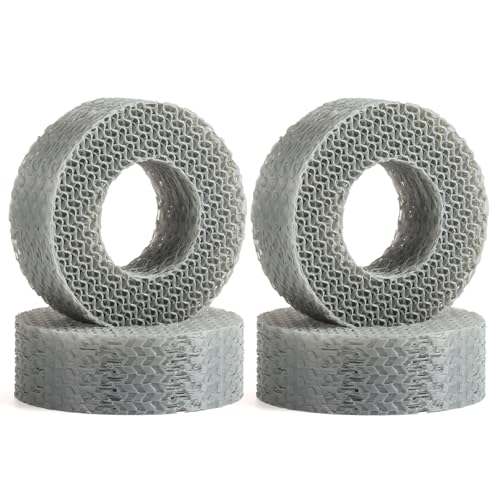 Supersoft 1.9" Tires Insert 3D Printing TPU Tire Filler Waterproof fit 118-122mm Wheel Tires 1/10 RC Crawler TRX4 SCX10 Capra H10 (Super Soft) - color: Super Soft