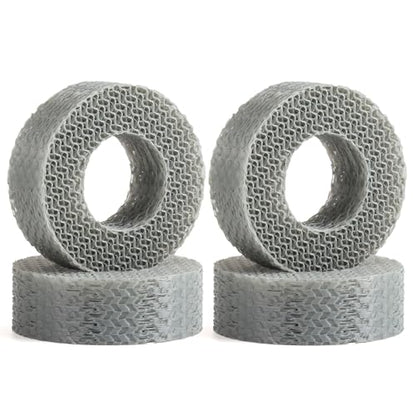 Supersoft 1.9" Tires Insert 3D Printing TPU Tire Filler Waterproof fit 118-122mm Wheel Tires 1/10 RC Crawler TRX4 SCX10 Capra H10 (Super Soft) - color: Super Soft