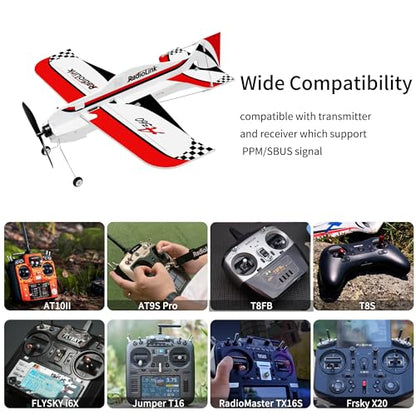 Radiolink A560 Plug & Play (PNP) 3D RC Airplane with Gyro 6 Flight Modes | 580mm Wingspan 4CH Gyro Byme-A Flight Controller, Brushless Motor&ESC for Beginner (No Radio/Receiver/Charger)
