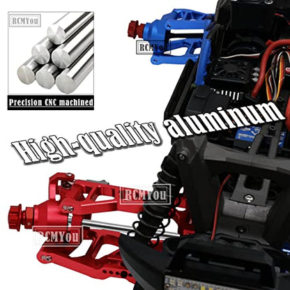 RC Caster Blocks C-hubs&Steering Blocks&Carriers Stub Axle Upgrade Parts for 1/10 Maxx WideMaxx,Aluminum RC Hops Up for Monster Truck Mode #89086-4,#89076-4,Replace #8932,8937,8952 Red