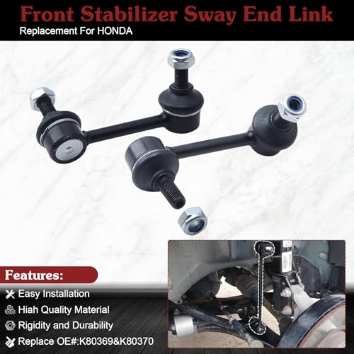 2* K80369 K80370 Rear Sway Bar Link - Restore Rear Stability | Compatible with 2002-2006 Honda CR-V - color: 1*K80369 1*K80370, size: Sway Bar Link
