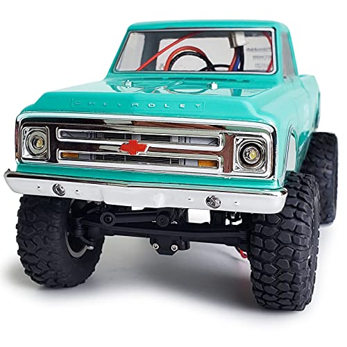 RC-Hub LED Front Light Headlights Bumper Light Set for 1/24 Axial SCX24 AXI00001 RC Crawler Car (Yellow Red) - color: Yellow Red