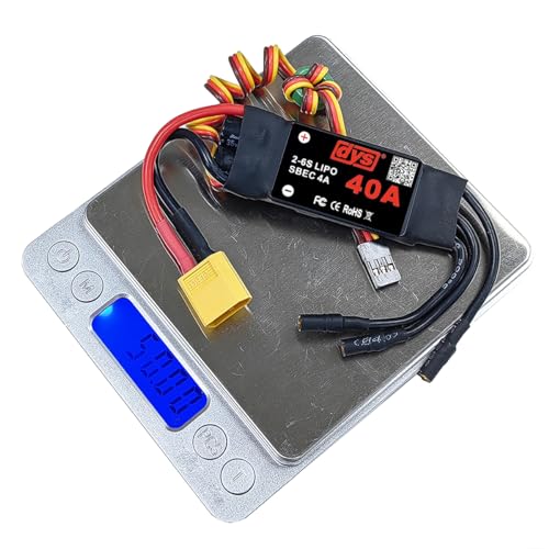 DYS 40A 2-6S Brushless ESC with 5V/4A SBEC with XT60 & 3.5mm Plug for RC Fixed-Wing Aircraft Helicopter - color: Dys 40a Esc