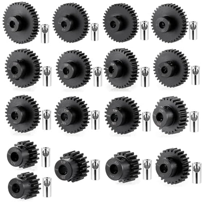 LSG Steel 32P 5mm Shaft 31T Pinion Gears for 1/8 1/10 RC Car Upgrade Parts | Steel RC Motor Gear Compatible with HPI Kyosho Losi Axial Tamiya