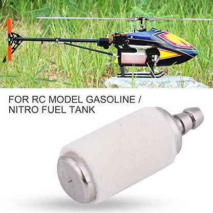Drfeify RC Anti Foaming Filter, RC Airplane Gasoline Fuel Accessory with Wool Heavy Filter Anti Foaming for Preventing Oil Leakage