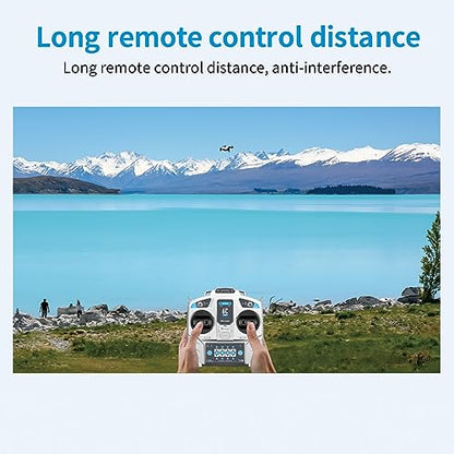 GoolRC Microzone MC6C 2.4GHz 6CH Remote Controller Mode 1 Transmitter and MC6RE Receiver Radio System for RC Airplane Drone Multirotor Helicopter Car Boat 6CH Receiver
