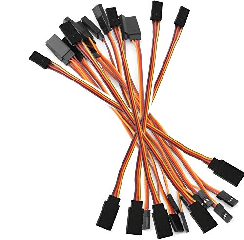 15PCS ShareGoo 150mm Male to Female JR Plug RC Remote Control Servo Extension Lead Wire Cable