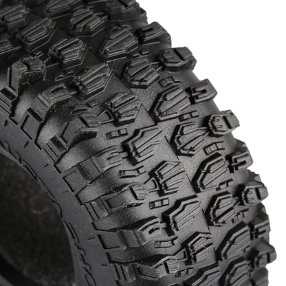 INJORA 2.2inch Crawler Tires 4Pcs RC Rubber Tyre Set Wheel Tires for 1/10 RC Rock Crawler Axial SCX10 RR10 Wraith