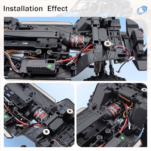 SurpassHobby 550 Brushed Motor for 1/10 Scale RC Truck Traxxas Redcat ARRMA AXIAL HSP HPI Wltoys Kyosho HELION (12T) - size: 12T