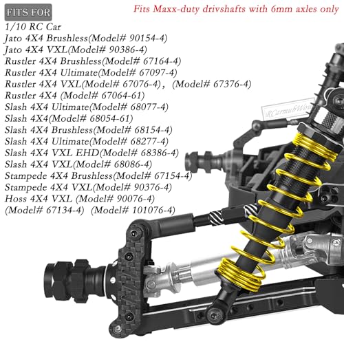 RC Suspension Arms & Mounts,Caster Blocks,Steering Block,Stub Axle Carriers,Turnbuckles Upgrades Part for 1/10 Slash/Rustler/Stampede/Jat0 4x4(VXL),Hoss 4x4 VXL,Black - color: Black(1set)