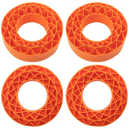 4Pack ShareGoo Silicone Rubber 1.9 RC Crawler Tire Foam Insert 108x42mm Compatible with Axial SCX10 90046 Traxxas TRX4 Redcat Gen7 Gen8 1/10 RC Crawler 1.9" Wheel Tires (Orange) - color: Orange