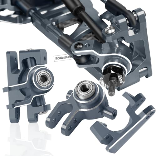 RC Alloy Caster Block,Steering Blocks,Rear Stub Axle Carriers Upgrades Part for 1/10 Slash 4WD(VXL),Titanium