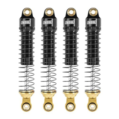 INJORA 59mm Long Threaded Oil Shocks with Brass End for 1/18 TRX4M Upgrade