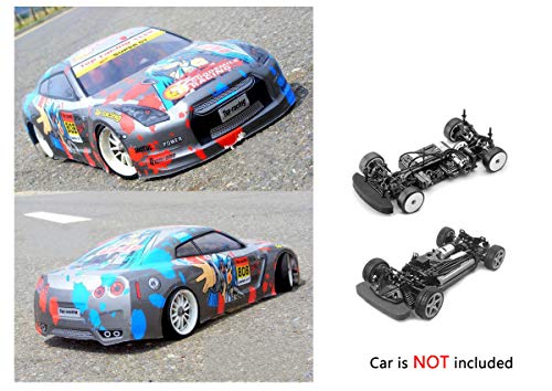1/10 Scale RC Printed Precut Drift Racing Touring Onroad Car Body Shell Width 190mm with Wing Mirror Accessories (R35 A) - style: R35 A