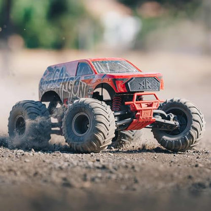 ARRMA RC Truck Gorgon 2 Wheel Drive MT 1/10 RTR (Ready-to-Run Battery and Charger Included) Smart 3300 7C S120 USB Red ARA3230ST2 - color: Red