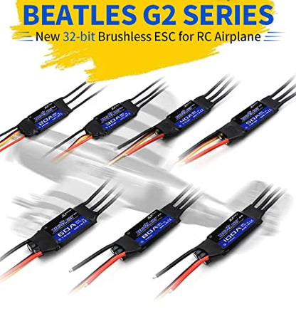 ZTW Beatles G2 40A ESC with SBEC Output 4A/5V,6V for RC Fixed Wing Airplane 2-4S or DIY Project Need Electronic Speed Controller