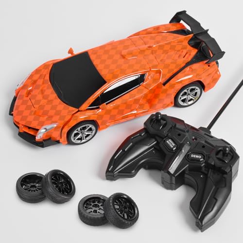 uxcell 4-Pair High-Grip RC Car Tire & Wheel Set for 1/10 Scale On-Road Touring Cars - Soft Rubber Tyres with 12mm Hubs, Black, Type K