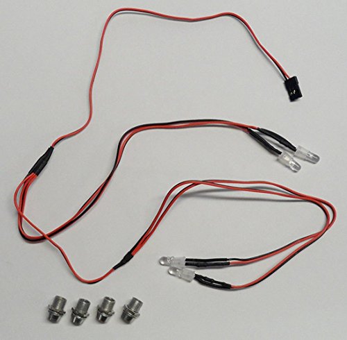 Apex RC Products 4 LED Headlight/Taillight Kit w/Bezels - Universal for 1/10 Scale RC Models 9012