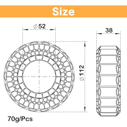 MEUS RACING Soft Silicone Rubber Inserts for 118-122mm 1.9" Tires (Soft) - color: Soft