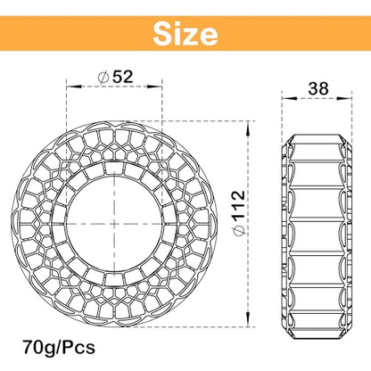 MEUS RACING Soft Silicone Rubber Inserts for 118-122mm 1.9" Tires (Soft) - color: Soft