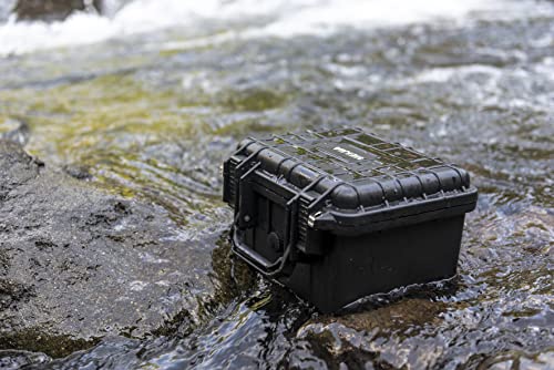 MEIJIA Portable All Weather Waterproof Camera Case With Foam,Fit Use of Drones,Camera,Equipments,Elegant Black,10.62 x9.68x6.87inches - color: Black, size: 10.62 x 9.68 x 6.87 inches