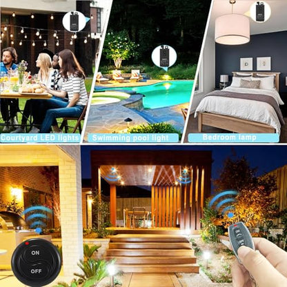 Wireless Lights Switch,110V/120V/240V /10A Relay,Mini Remote Switch. | 328FT Long Range for Household Appliances,Ceiling Lights, Water Pump, Electrical Equipment. - color: 110V-240V Mini Remote switch-10A