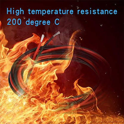 BNTECHGO 18 AWG Silicone Wire Red Black 10ft Stranded Tinned Copper Wire | Flexible 18 Gauge Stranded Wire Silicone Rubber Insulation For RC Models, Drone, Robot, Battery, EV Charger, 3D Printer, DIY - color: 18 gauge red and black, size: 18 gauge silicon