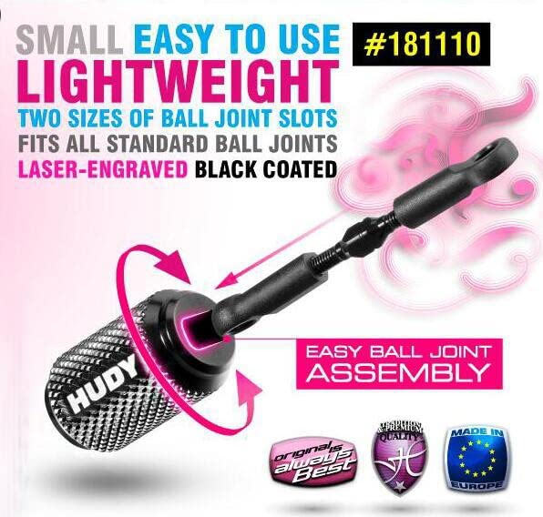 Ultra-Light Opener Reamer 0-9mm Drive Hudy Tool for car Model Body Open Black - (Color: 1pcs Ball Head Tool)