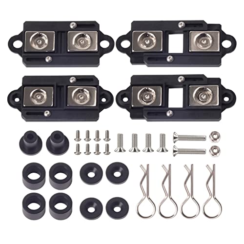 TRX4 Body mounts 4Pcs Adjustable Magnetic Body Post Mount Car Shell Column 55-85mm for 1/10 RC Crawler Axial SCX10 TRX4 TRX6 SCX10 90046 D90 86100 MST CFX TRX4 Upgrades (RC Body mounts B) - color: Rc Crawler Body Mounts Abs