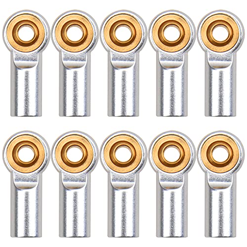 12Pack Vgoohobby Aluminum M3 Tie Rod End Link Rod Ball Head Joint CW Holder 20mm Compatible with Tamiya Axial Redcat HPI Traxxas HSP 1/10 RC Truck Crawler Car (Silver) - color: Silver