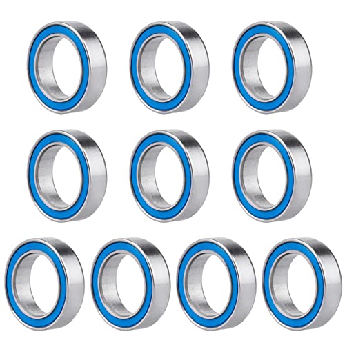 Professional RC Ball Bearings Double Rubber Sealed for Traxxas Arrma Axial Team Associated Losi Redcat Racing RC4WD Tamiya HPI (10-Pack) (10x15x4mm) - size: 10x15x4mm