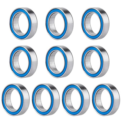 Professional RC Ball Bearings Double Rubber Sealed for Traxxas Arrma Axial Team Associated Losi Redcat Racing RC4WD Tamiya HPI (10-Pack) (10x15x4mm) - size: 10x15x4mm