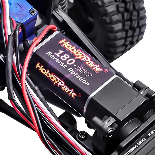HobbyPark High Torque 180 50T Brushed Motor with 11T Pinion Gear for Traxxas TRX4M Upgrades 1/18 RC Crawler Car Aceessories