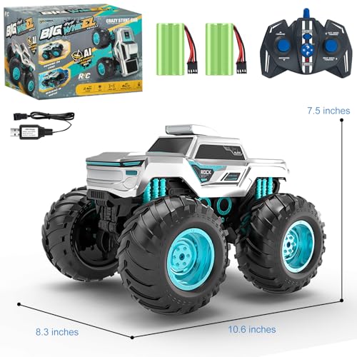 Amphibious Remote Control Car Monster Truck Toys, 1:16 Waterproof RC Cars 4WD, All Terrain Pick-up Truck Car Toy for Boys Kids Birthday Age 6 7 8 9 10 11 12+