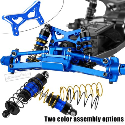 RC Upgrades Part for L0S1 1/24 Micro-B,1/28 Micro-T,Driveshafts,Shocks,Shock Towers,A Arms,Caster Blocks,Steering Block,Stub Axle Carriers,Turnbuckles,Bearing & Screw Set,Navy Blue - color: Navy Blue(1set)