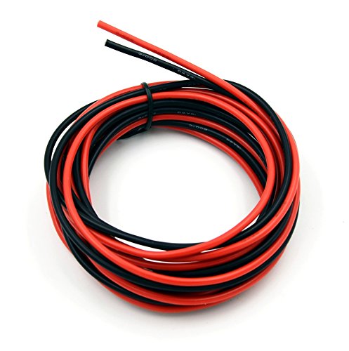 TUOFENG 16 AWG Silicone Wire - Flexible Tinned Copper, Red/Black 10ft | Ultra-flexible 16 AWG tinned copper wire (252 strands). High temp resistant (-60°C to 200°C). Easy to solder for RC & DIY. - size: 16 AWG 2 colors wire 5ft