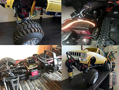 ZOSKAY Servo High Torque Metal Gear Standard Digital Servo 25KG/0.13S 6.8V for 1/8 1/10 RC Cars (Control Angle 270)