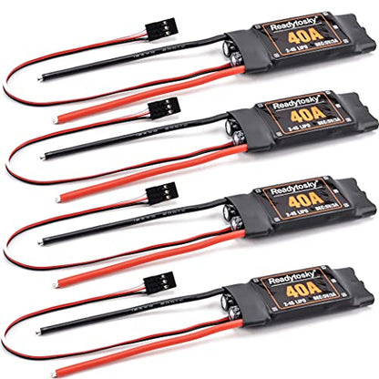 Readytosky 2-4S 40A Brushless ESC Electronic Speed Controller 5V/3A BEC | For F450 450mm S500 ZD550 RC Helicopter Quadcopter(4PCS)
