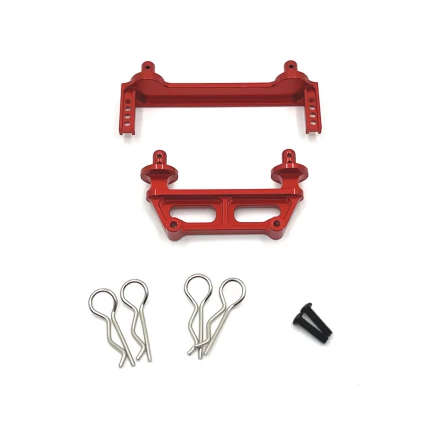 Rc Toys Accessories for MJX 16207 16208 16209 16210 H16 M162 M163 1/16 Metal Body Mount Post Shell Column RC Car Upgrade Replacements Accessories(Red) - color: Red