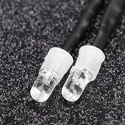 Milltrip 2PCS RC Car LED Light, 5mm RC Headlight RC Car Upgrade Decorate Accessory for 1 10 Model Drift Car Vehicle(No. 11 Light Blue Light)