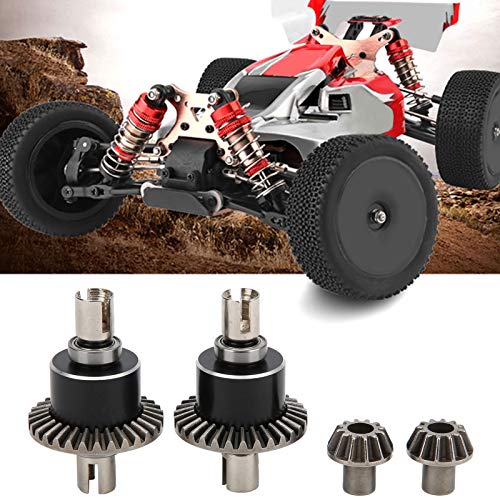 Alomejor 1/14 RC Car Differential, Metal Diff Drive Gear Wheel Set RC Differential Gears 1/14 144001 RC Car