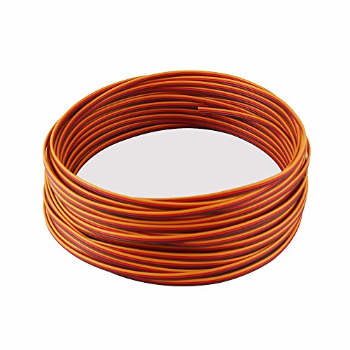 50 feet Servo JR Color Extension Cable 3p Line Futaba JR Aircraft Model Wire 30 cores 0.08mm 1.2mm