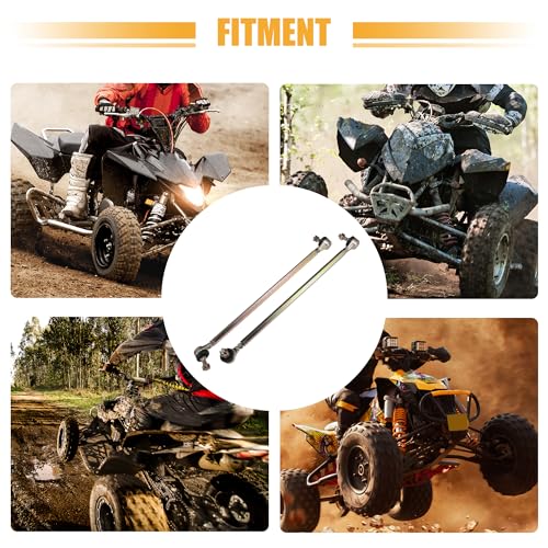 ACROPIX 38cm 14.96" Steering Tie Rod End Tie Rod Link Fit for 50cc 70cc 90cc 110cc 125cc 150cc ATV Quad Four Wheeler with Ball Joint Accessories - Pack of 2 - size: 380mm