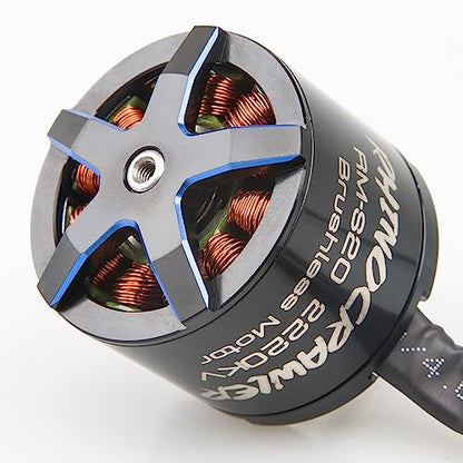 RhinoCrawler Crawler 3532 Outrunner Brushless Motor for 1/8 1/10 AM32 ESC80A RC Crawler Car LCG Chassis Axial SCX10 Traxxas TRX-4 MOA (RM-S20 2220KV) - style: RM-S20 2220KV