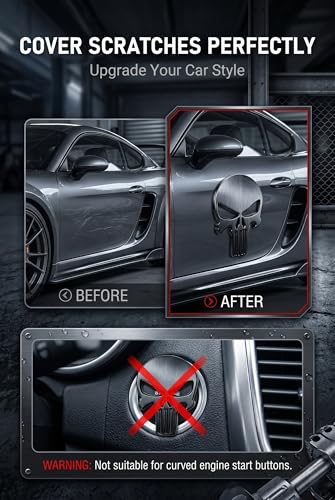 2 PCS Car Decals, 3D Metallic Sheen Badge Patch, Waterproof Personalized Scratch Decoration Stickers, Universal for Most Cars (Black)